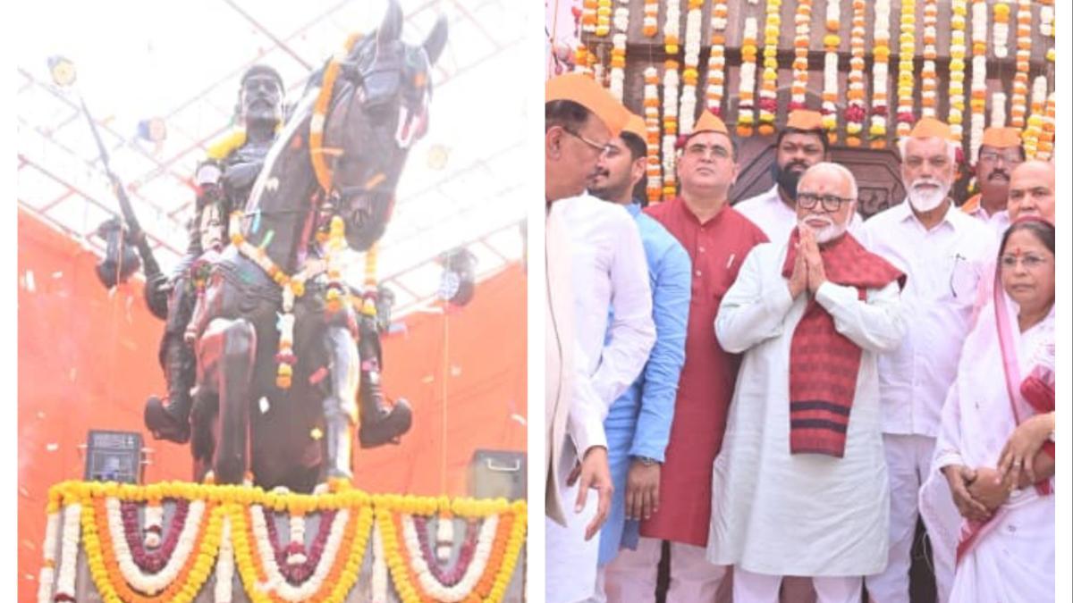 धुळ्यातील बोरकुंडमध्ये छत्रपती शिवाजी महाराज यांचा भव्य अश्वारूढ पुतळा... फुले स्मारकाचेही भूमिपूजन...