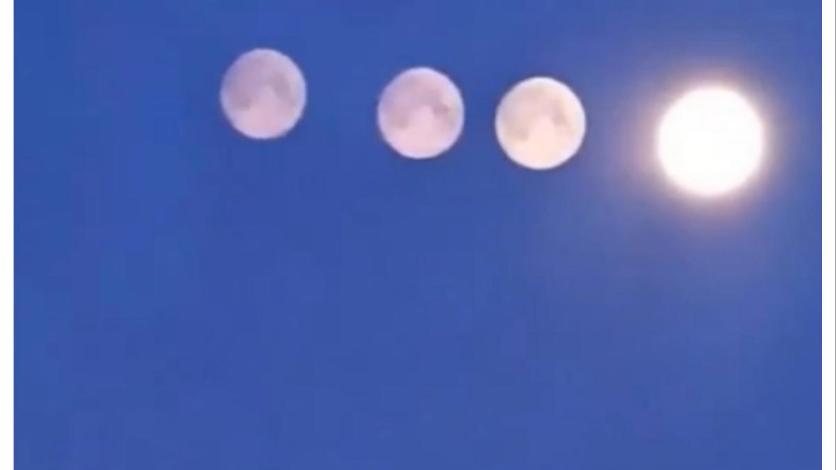 चमत्कार! आकाशात एकाच वेळी दिसले चक्क चार चंद्र... खगोलप्रेमी, शास्त्रज्ञ थक्क...